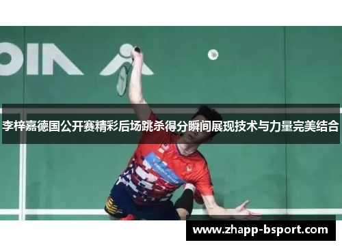李梓嘉德国公开赛精彩后场跳杀得分瞬间展现技术与力量完美结合