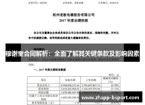 穆谢奎合同解析:全面了解其关键条款及影响因素 穆谢奎合同解析:全面了解其关键条款及影响因素